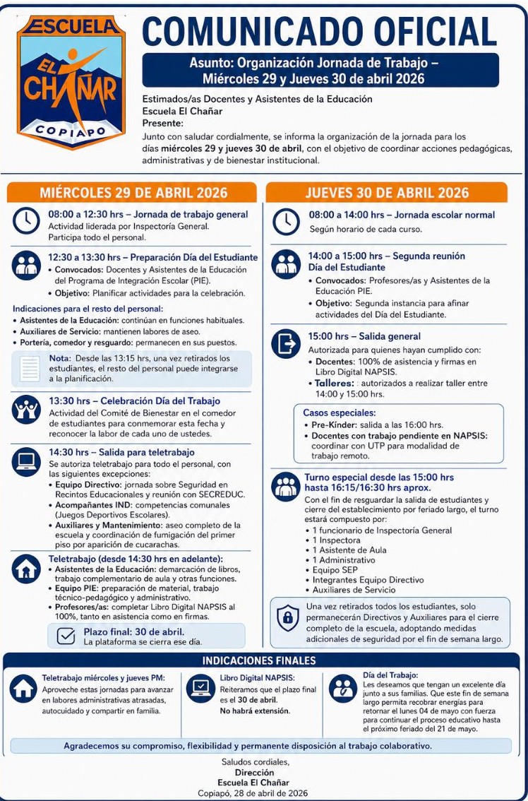 Comunicado Oficial