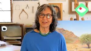 Mirtha Colman pintando